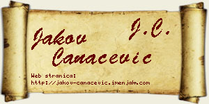 Jakov Čanaćević vizit kartica